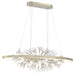 Eurofase 37344-016 Clayton 43" Brushed Silver LED Chandelier