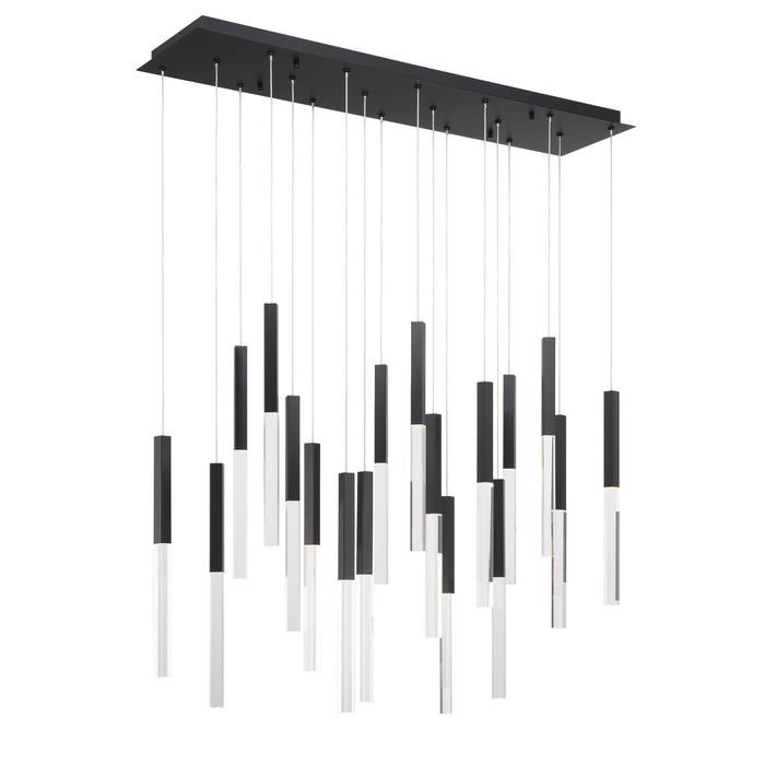 Eurofase 46771-018 Benicio 42" Matte Black LED Chandelier