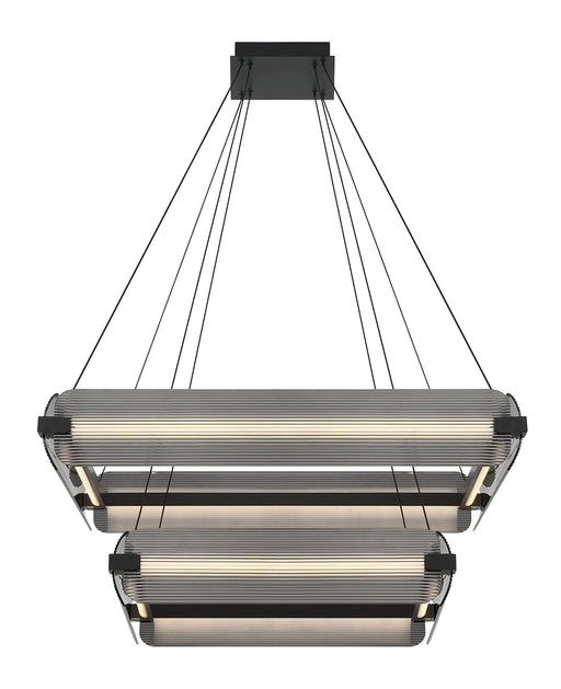 Eurofase 50054-015 Neoness 34" Matte Black LED Chandelier