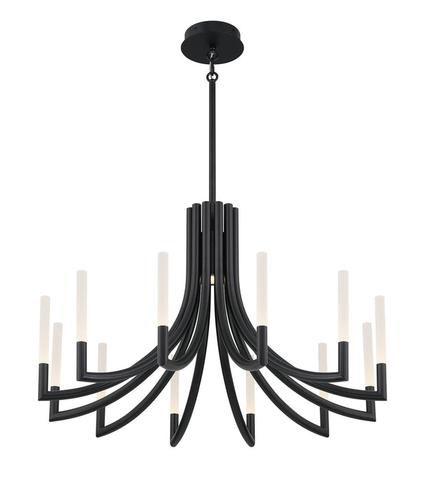 Eurofase 49011-036 Olette 36" Matte Black LED Chandelier