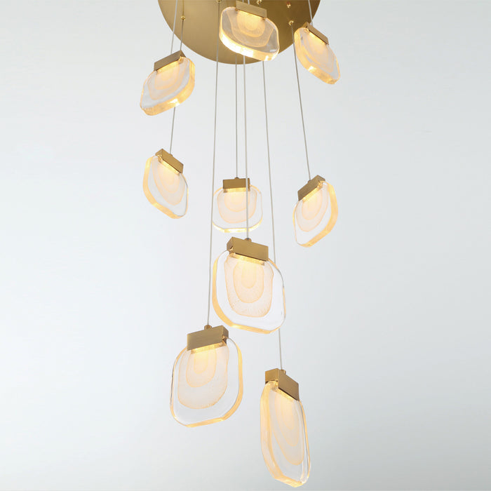 Eurofase 38043-017 Paget 20" Matte Gold LED Chandelier