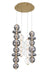 Eurofase 48960-014 Atomo 50" Gold LED Chandelier