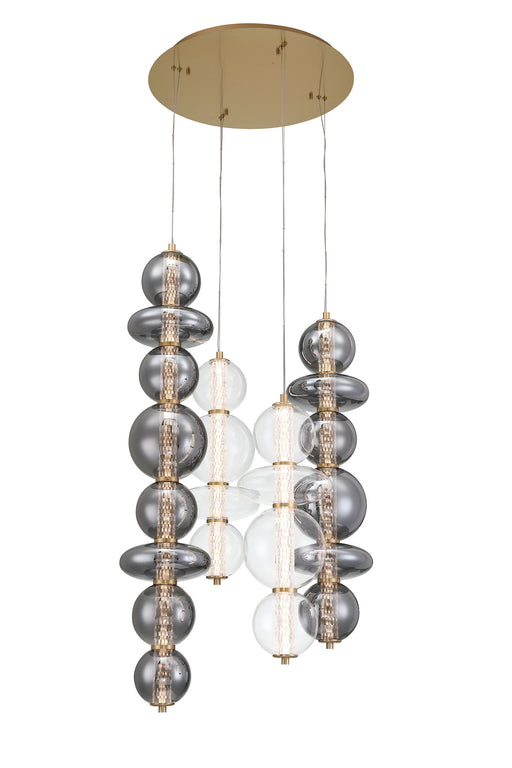 Eurofase 48960-014 Atomo 50" Gold LED Chandelier