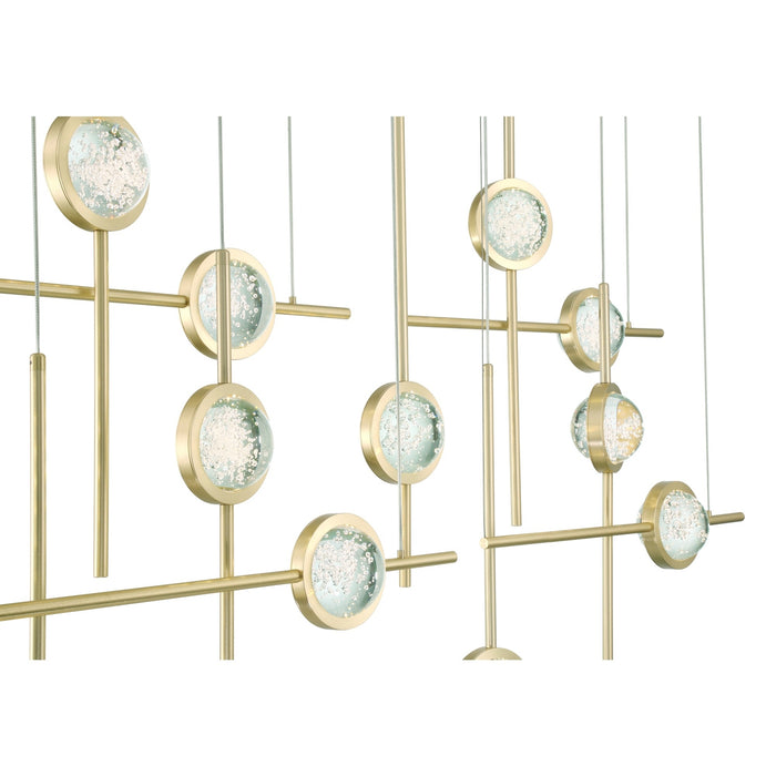 Eurofase 47256-019 Barletta 53" Anodized Gold LED Chandelier