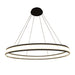 Eurofase 37092-016 Forster 47" Matte Black LED Chandelier