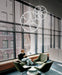 Eurofase 37104-016 Glenview 34" Chrome LED Chandelier