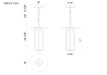 Eurofase 49844-016 Florin 15" Sand Black LED Pendant Light