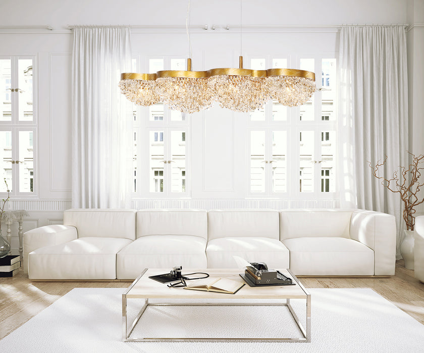 Eurofase 31831-017 Mondo 10" Gold Chandelier