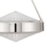 Pendant Light Thesis 207428A Agate 15 inch 3 light Polished Nickel Pendant Light with Clear Holophane Glass Shade THESIS