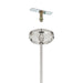 Chandelier Thesis 207373A Sussex 29 inch 6 light Polished Nickel and Dark Brown Faux Leather Chandelier THESIS