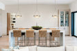 Pendant Light Thesis 207428A Agate 15 inch 3 light Polished Nickel Pendant Light with Clear Holophane Glass Shade THESIS