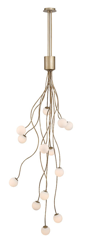 Eurofase 50256-020 Athena 28" Antique Gold LED Chandelier