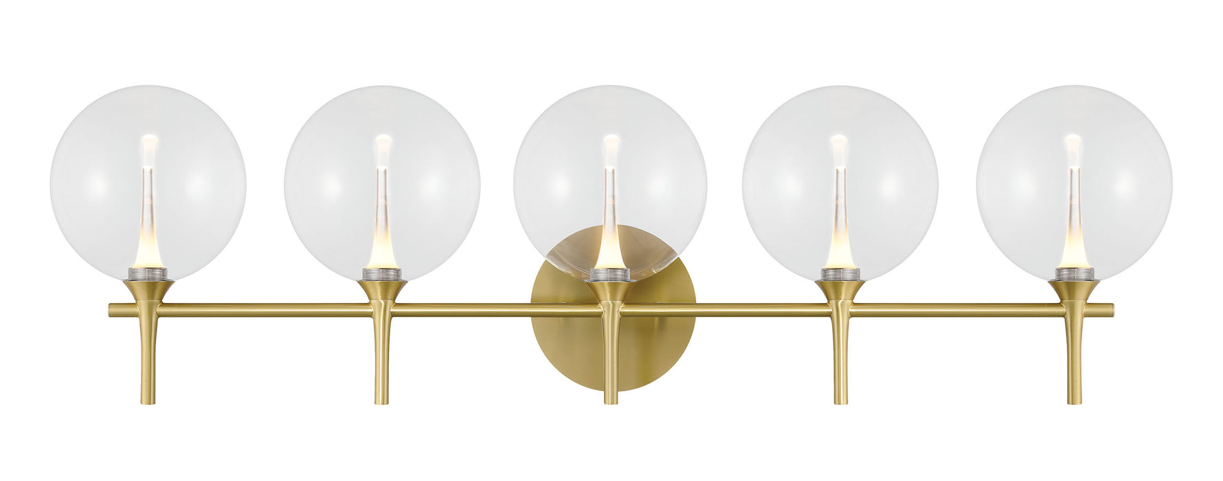 Eurofase 48919-012 Iissa 5-Light Gold LED Vanity Light