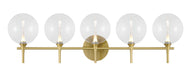 Eurofase 48919-012 Iissa 5-Light Gold LED Vanity Light