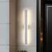 Exterior Wall Sconce Thesis 207718A Jacks 48 inch Textured White 5CCT LED Exterior Wall Sconce THESIS