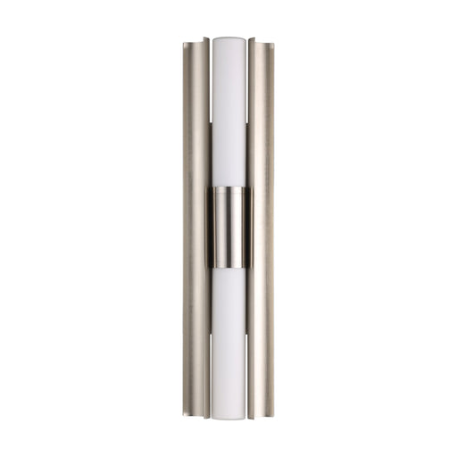 Vanity Light Thesis 207627A Colton 24 inch 2 light Brushed Nickel 5CCT LED Vanity Light with Etched Opal Glass Shades THESIS