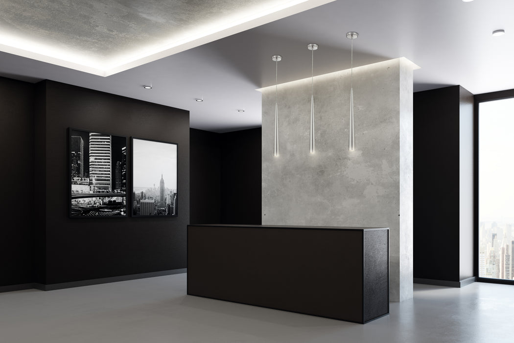 Eurofase 20445-027 Sliver 24" Polished Nickel LED Pendant Light