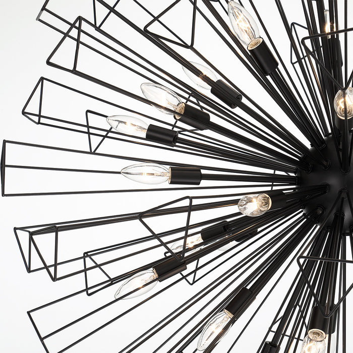 Eurofase 43865-017 Dendelio 54" Matte Black Chandelier