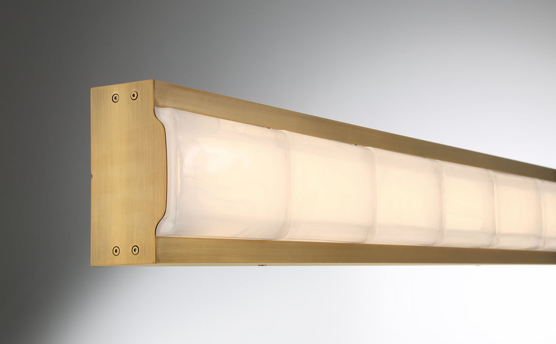 Eurofase 50176-014 Gibraltar 37" Antique Brass LED Vanity Light