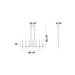 Eurofase 46476-029 Benicio 46" Polished Nickel LED Chandelier