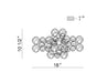 Eurofase 45452-017 Trento 18" Matte Silver Wall Sconce