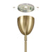 Convertible Pendant Thesis 207784A Fiorello 14 inch 3 light Brushed Gold Convertible Pendant with Smoked Amber Glass Shades THESIS