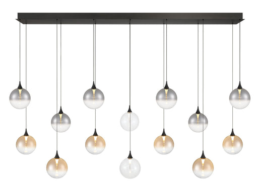 Eurofase 48939-045 Iissa 72" Matte Black LED Chandelier