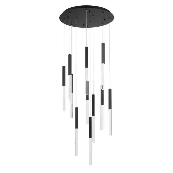 Eurofase 46477-019 Benicio 22" Matte Black LED Chandelier