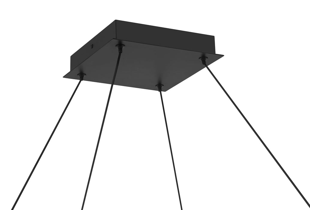 Eurofase 50052-028 Neoness 34" Matte Black LED Chandelier