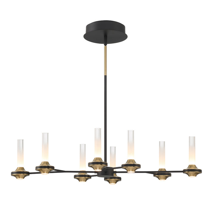 Eurofase 45714-016 Torcia 36" Matte Black LED Chandelier