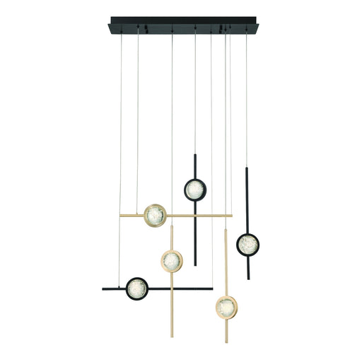 Eurofase 47255-036 Barletta 32" Gold-Black Mix LED Chandelier