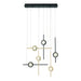Eurofase 47255-036 Barletta 32" Gold-Black Mix LED Chandelier