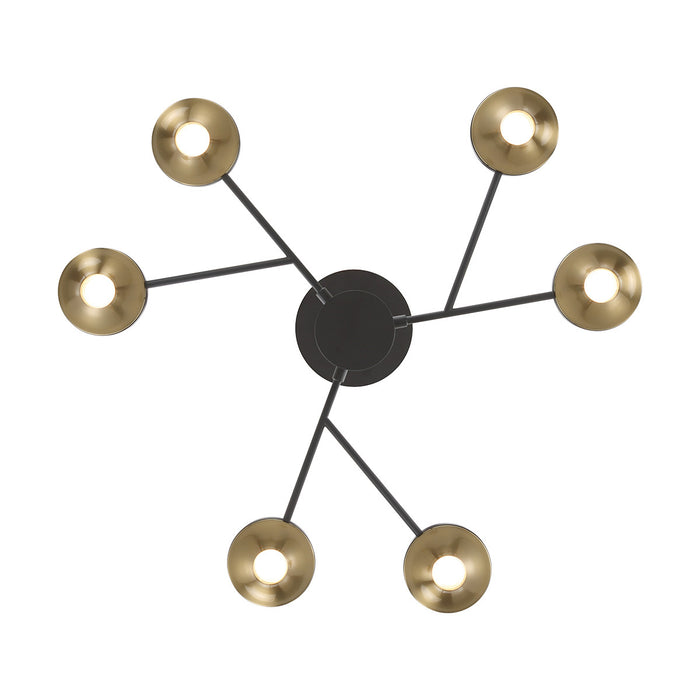 Eurofase 45712-012 Torcia 24" Matte Black LED Chandelier