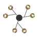 Eurofase 45712-012 Torcia 24" Matte Black LED Chandelier