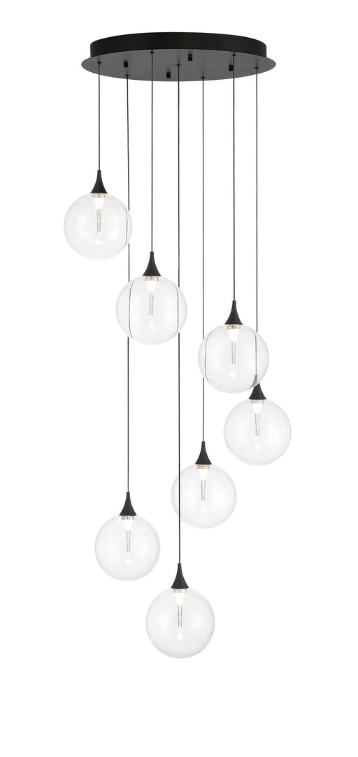 Eurofase 48929-011 Iissa 21" Matte Black LED Chandelier