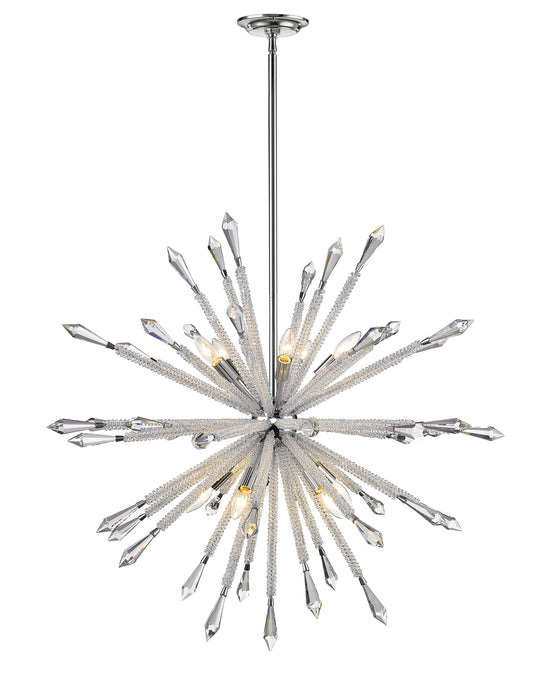 Chandelier Z-Lite 4002-10 Chrome Soleia 10 Light Chandelier Z-Lite