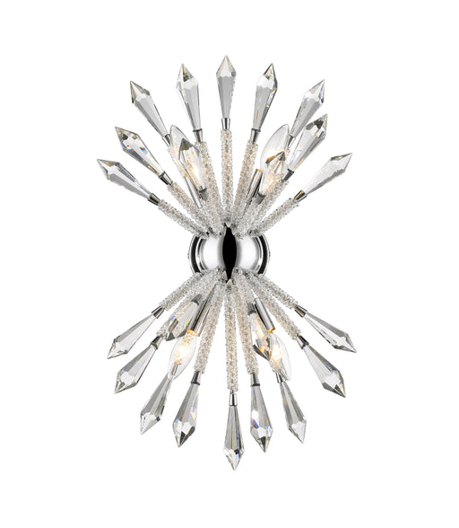 Wall Sconce Z-Lite 4002-4S Chrome Soleia 4 Light Wall Sconce Z-Lite