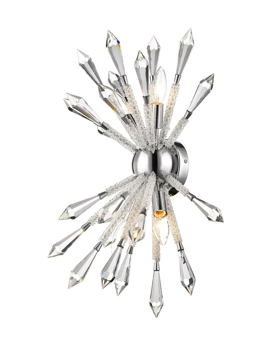 Wall Sconce Z-Lite 4002-4S Chrome Soleia 4 Light Wall Sconce Z-Lite