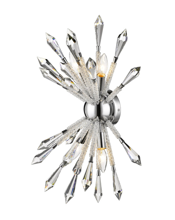 Wall Sconce Z-Lite 4002-4S Chrome Soleia 4 Light Wall Sconce Z-Lite