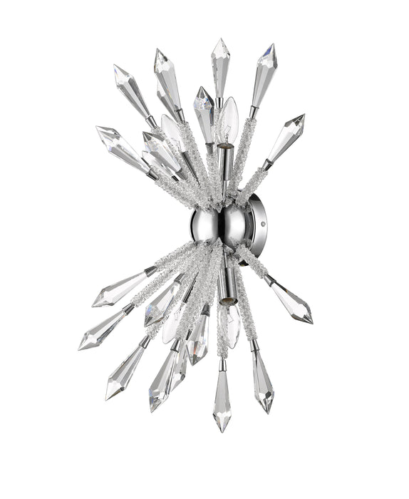 Wall Sconce Z-Lite 4002-4S Chrome Soleia 4 Light Wall Sconce Z-Lite