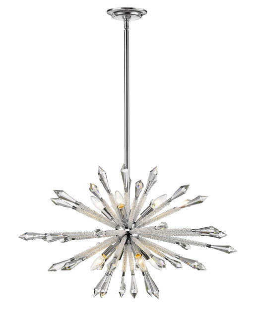 Chandelier Z-Lite 4002-8B Chrome Soleia 8 Light Chandelier Z-Lite