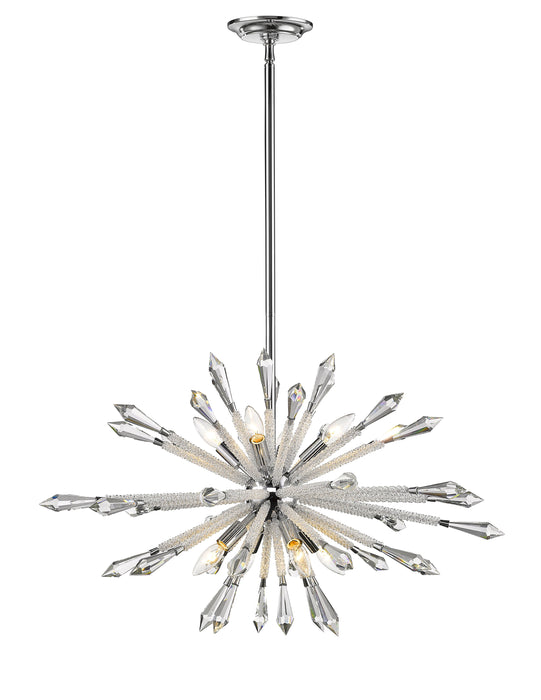 Chandelier Z-Lite 4002-8B Chrome Soleia 8 Light Chandelier Z-Lite