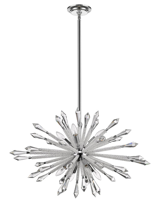 Chandelier Z-Lite 4002-8B Chrome Soleia 8 Light Chandelier Z-Lite