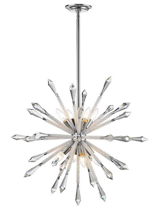 Chandelier Z-Lite 4002-8 Chrome Soleia 8 Light Chandelier Z-Lite