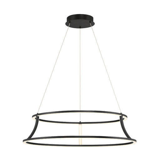 Eurofase 43886-012 Cadoux 30" Matte Black LED Chandelier