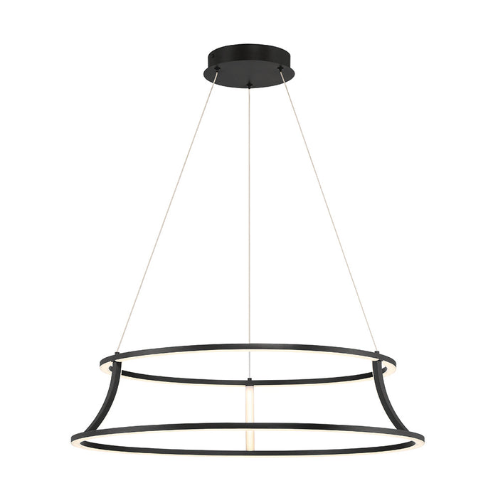 Eurofase 43886-012 Cadoux 30" Matte Black LED Chandelier