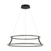 Eurofase 43886-012 Cadoux 30" Matte Black LED Chandelier