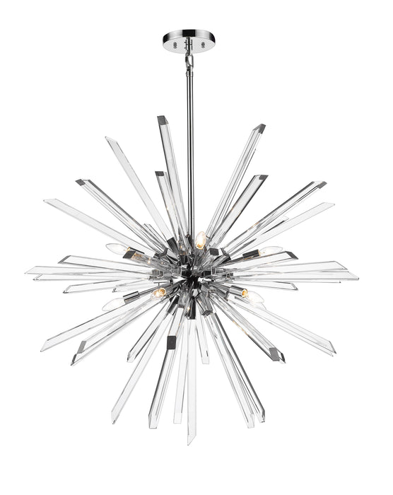 Chandelier Z-Lite 4003-10CH Chrome Burst 10 Light Chandelier Z-Lite