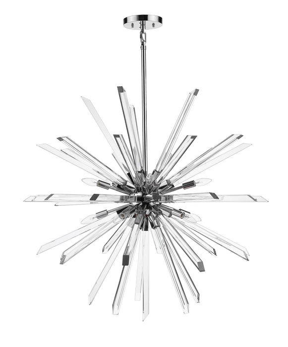 Chandelier Z-Lite 4003-10CH Chrome Burst 10 Light Chandelier Z-Lite
