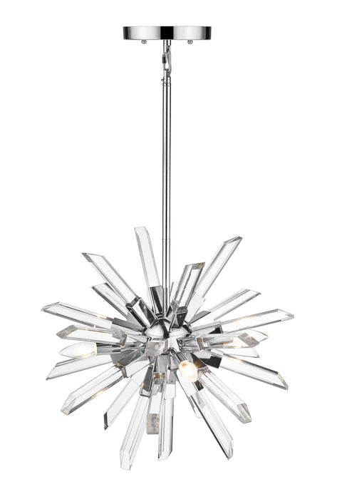 Chandelier Z-Lite 4003-4CH Chrome Burst 4 Light Chandelier Z-Lite